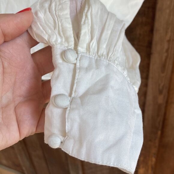 Free People Have It My Way Embroidered Top in Ivory-Bohemian Hippy Blouse - Picture 8 of 16